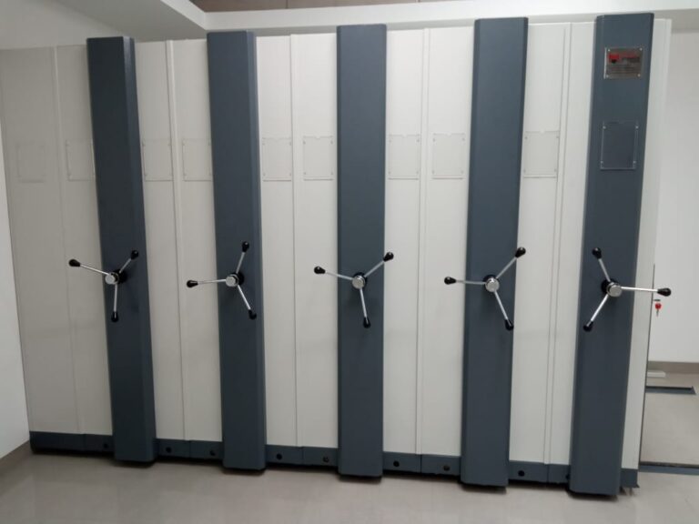Mobile compactor storage system for space saving office storage