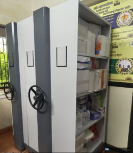 mobile compactor installed at hospital