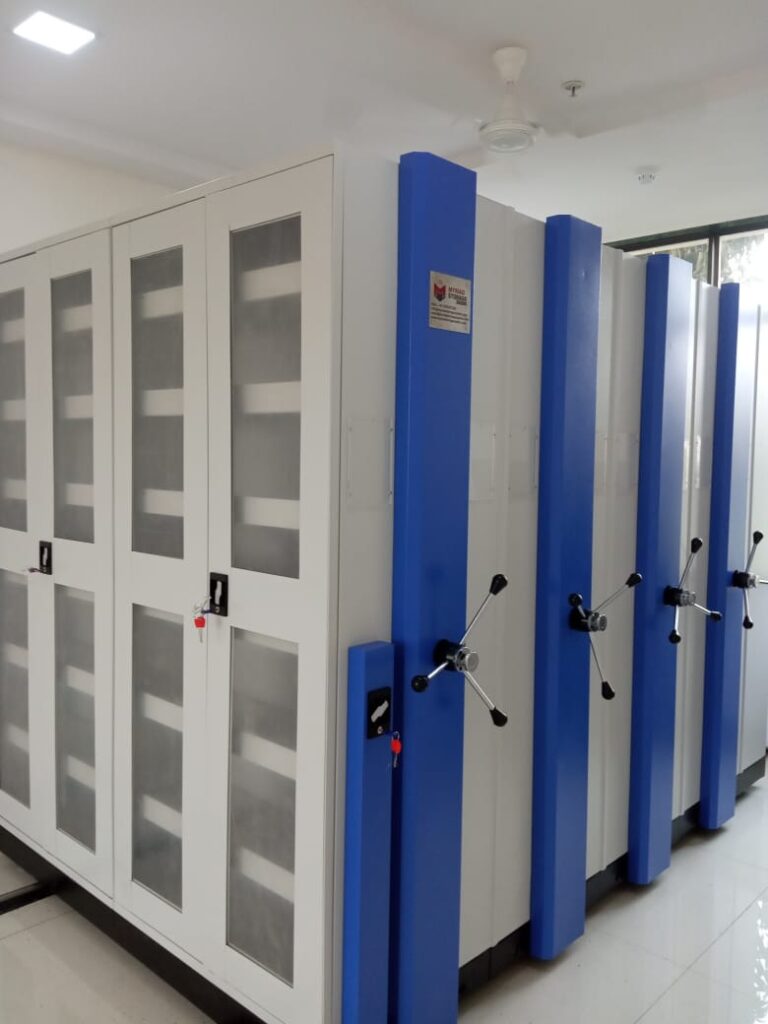 mobile compactor storage systems for space saving storage