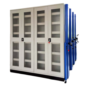 library compactor storage system for books journals and educational institutions