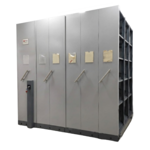 manual push pull compactor storage system for offices schools and small storage spaces