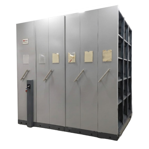 manual push pull compactor storage system for offices schools and small storage spaces