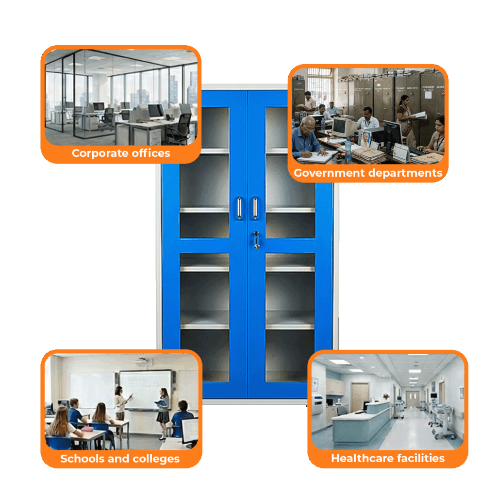 Glass Door Almirah - Myriad Storage System LLP