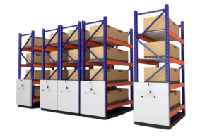 heavy duty mobile compactor storage system for warehouses and industrial applications