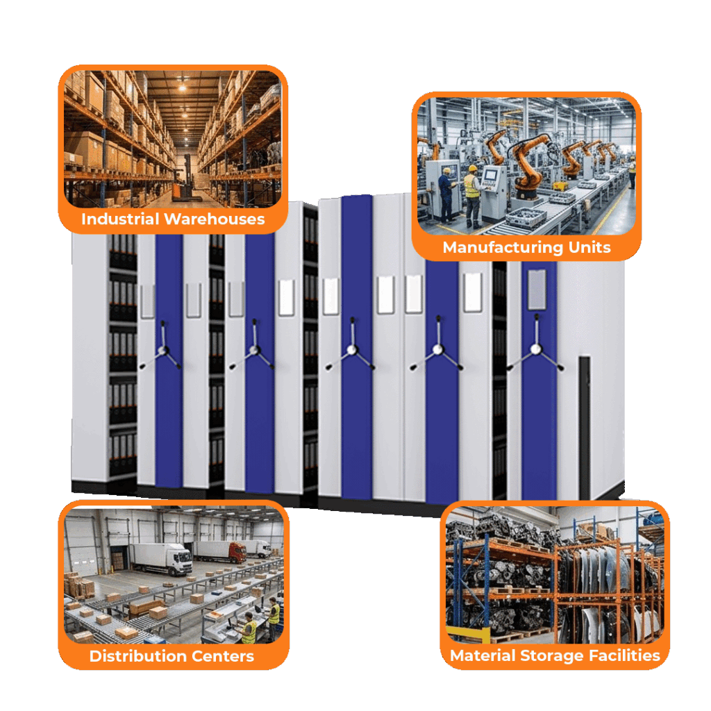 file compactor storage applications - industrial warehouses, manufacturing units, distribution centers