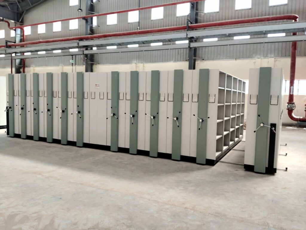 5 bay file compactor storage system installed for L&T Energy Hydrocarbon Barmer Rajasthan