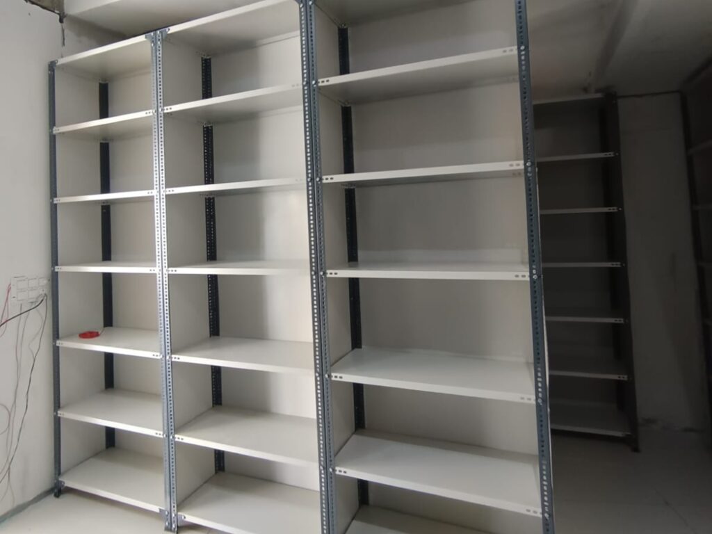 slotted angle racks installed at vikrant university