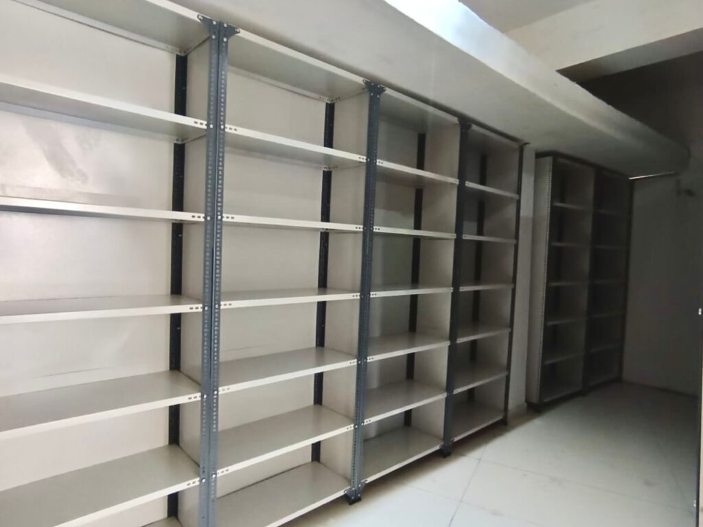 slotted angle racks installed at vikrant university