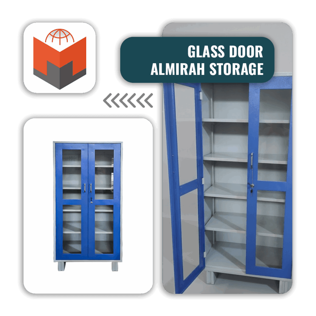 Glass Door Metal Almirah