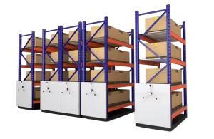 heavy duty mobile compactor storage system for warehouses and industrial applications