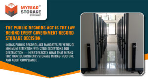 Government record storage compliance — mobile compactor system for public records retention under India's Public Records Act 1993